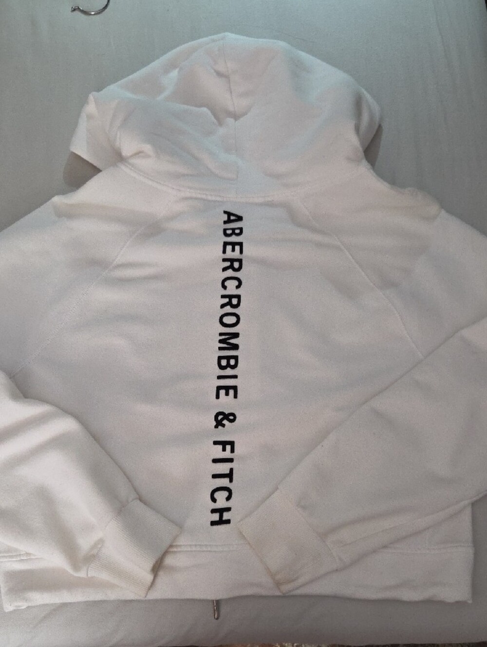 Abercrombie & Fitch Off-White Hoodie with Black Label